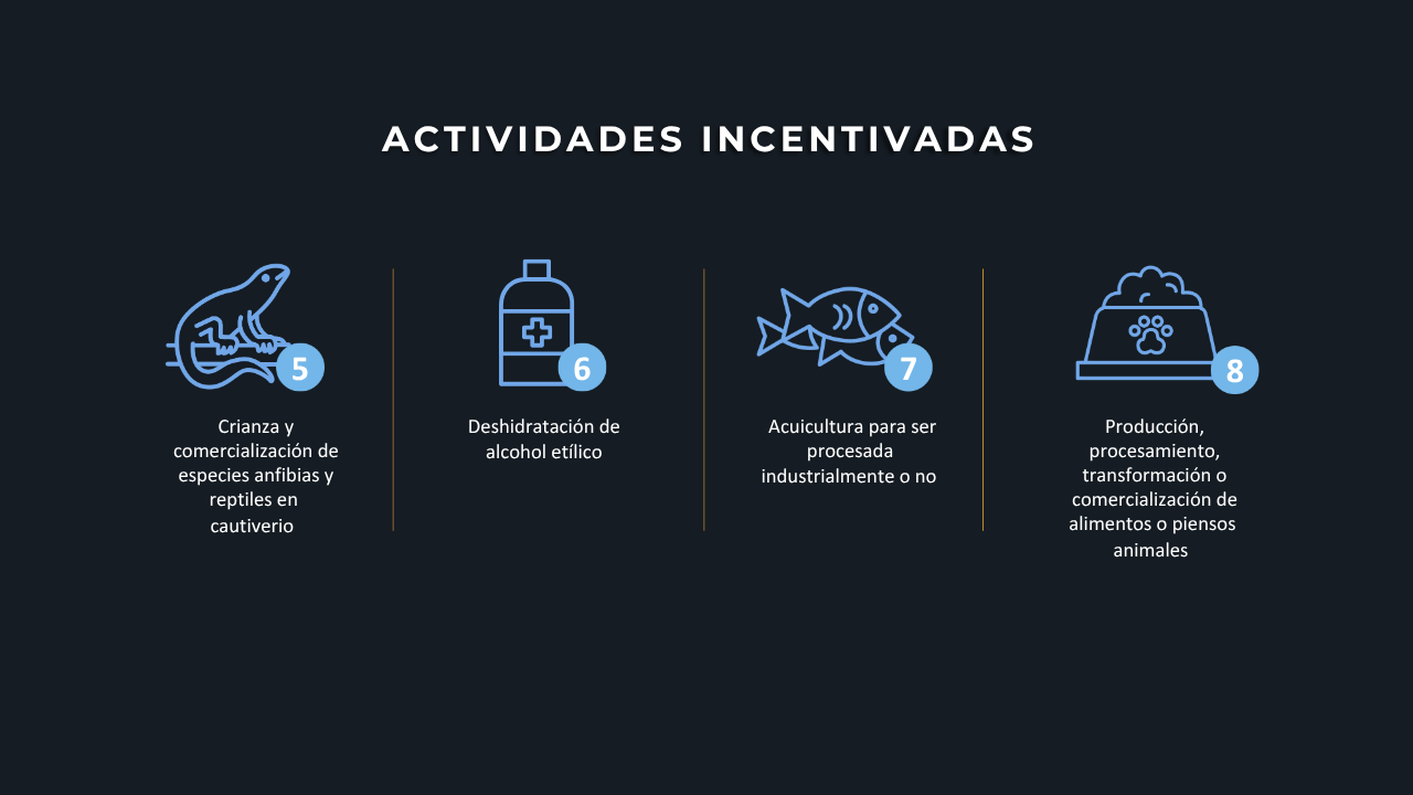 Actividades incentivadas